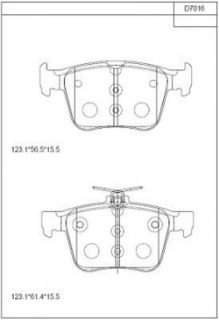 FREN BALATASI ARKA 2.0-2.0 D-2.2 D LAND ROVER RANGE ROVER DİSCOVERY SPORT EVOQUE 14- resmi