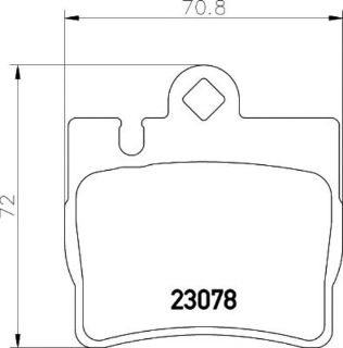 FREN BALATASI ARKA WVA23078 MB W220 03-05 resmi