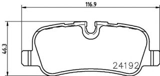 FREN BALATASI ARKA BM LAND ROVER RANGE ROVER DISCOVERY SPORT - III - IV 05-13 resmi