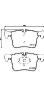 FREN BALATASI ÖN BM F20-F21-F22-F23-F30-F31-F34-F35-4F32-F33-F36-X3 F25-X4 F26 10-18 resmi