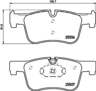 FREN BALATASI ÖN WVA25506-25507 BMW F20 F30 118I-120D/316D-318D resmi
