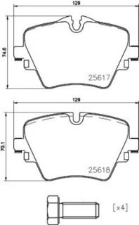 FREN BALATASI ÖN BM 1F40-2 F45-F46-X1 F48-X1 F49-X2 F39 MİNİ-F54-F60 14-21 resmi