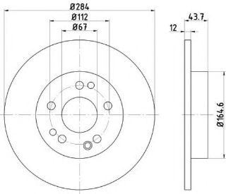 FREN DİSKİ ÖN BM W124 85-95 resmi