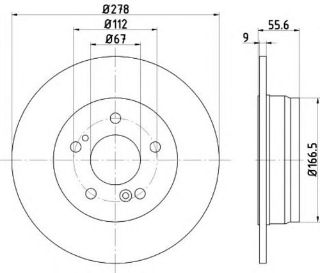 FREN DİSKİ ARKA BM W203-210-209 96-10 resmi