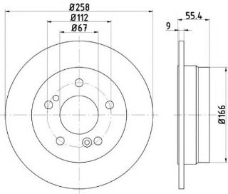 FREN DİSKİ ARKA BM W202 93-00 resmi