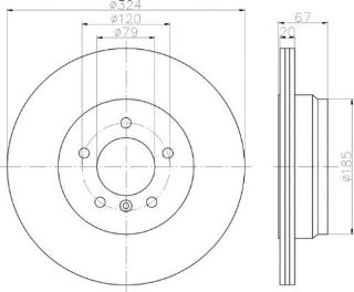 FREN DİSKİ ARKA M57-54 E65-66 02-05 resmi