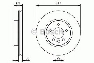 FREN DİSKİ ÖN 2.7 D-2.7 TD-4.0-4.0 V6 LAND ROVER RANGE ROVER DISCOVERY III-IV SPORT 04-13 resmi