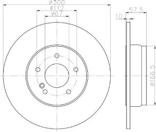 FREN DİSKİ ARKA BM W204-207 07- resmi