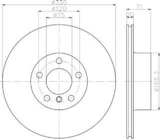 FREN DİSKİ ARKA BM X3 F25- X4 F26 11-17 resmi
