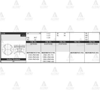 PİSTON TAKIM CİVİC 1.5L  88-91  75.00MM  D14B1  PM3  STD resmi