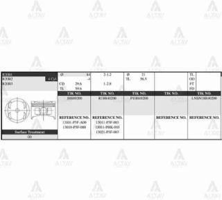 PİSTON TAKIM CRV 2.0L   97-98  84.50MM  B20B3  0.50 resmi