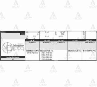 PİSTON TAKIM CRV 2.0L  02-06  86.00MM  K20A  ACCORD 2.0L 03-07  STD resmi