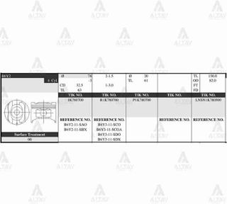 PİSTON TAKIM 323 1.6L   90-97  78.00MM  B6Y2  STD resmi