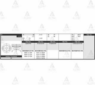 PİSTON TAKIM 626 2.0L   88-91   86.50MM  F8-FE  0.50 resmi