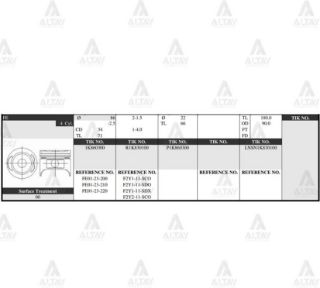 PİSTON TAKIM 626 2.0L   88-91   86.00MM  F8-FE  STD resmi