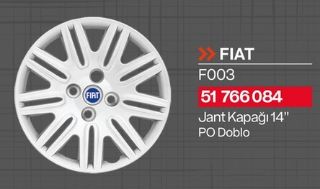 JANT KAPAĞI 14 JANT PO ALBEA DOBLO resmi
