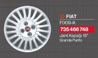 JANT KAPAĞI 15 JANT GRANDE PUNTO resmi