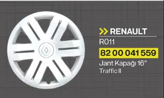 JANT KAPAĞI 16 JANT TRAFİC II resmi