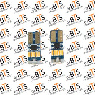 T10 AMBER DİPSİZ CANBUS ..15 LED resmi