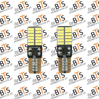 T10 BEYAZ DİPSİZ CANBUS .. 24 LED resmi