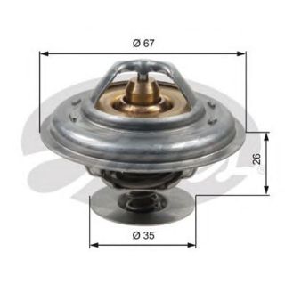 TERMOSTAT TRANSPORTER T4  LT3535  CRAFTER 91= AAB-AJA-ACV-AJT-AHD-ANJ-AVR 2.4 D-2.5 TDİ resmi