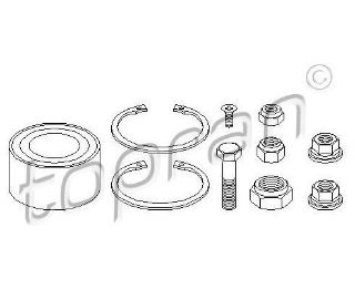 SAG/SOL ÖN TEKER RULMANI (VW CADDY 96-03  GOLF 88-98  PASSAT 88-97  POLO CLS 96-02  SEAT İBİZA 93-02) resmi