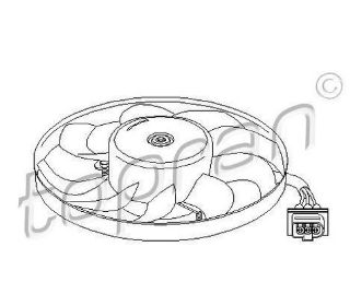 FAN MOTORU-290 MM 220/60W (VW GOLF 98-06  POLO 95-08  AUDI A3 97-03  SEAT LEON 00-06  SKODA OCTAVIA 97-11) resmi