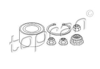 ÖN  PORYA RULMANI (VW GOLF 98-06  AUDI A3 97-03 SEAT LEON 00-06  SKODA OCTAVIA 97-00) resmi