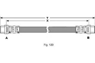 ÖN FREN HORTUMU (VW: TRANSPORTER IV (70XB,70XC,70DB ) 2.0 2.5  90-03 ) resmi