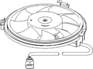 FAN MOTORU-280 MM 300W (VW PASSAT 01-05  AUDI A6 98-05  SKODA SUPERB 02-08) resmi