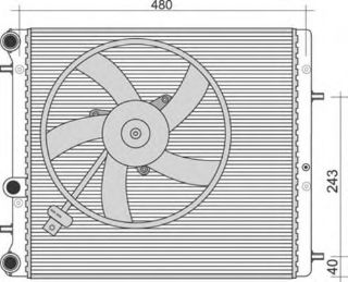 SU RADYATORU-KLIMALI 632×414,7 (VW POLO 02-10  SEAT İBİZA 02-10  SKODA FABİA 00-10) BKY-BBZ resmi