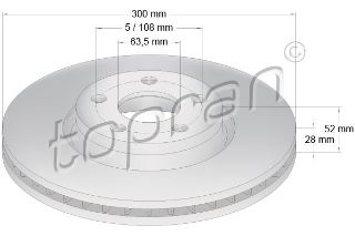 ÖN FREN AYNASI MONDEO 07 SMAX07 GALAXY 06 VOLVO S60 10 S80 07 V60 V70II XC70 FREELANDER 2.2 300MM resmi