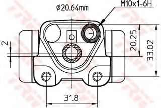 MERKEZ FREN ARKA SAG-(TOYOTA: AVENSIS 97>02 ) resmi