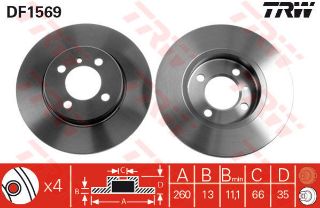 ÖN FREN AYNASI BMW E30 316-316İ-318İ 82-97 resmi