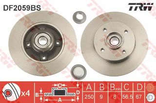 TEKERLEK RULMANLI FREN DİSKİ ARKA 2003-2019 CITROE N: C3 AIRCROSS II 2R, 2C, C3 AIRCROSS II VAN 2C, 2R, C3 II SC, C3 II BOX BODY / HATCHBACK SC, C3 III SX, C3 PİCASSO SH, C4 CACTUS, C4 COUPE LA, C4 I LC, C4 I BOX BODY / HATCHBACK LR, C4 I SALOON, DS3, resmi