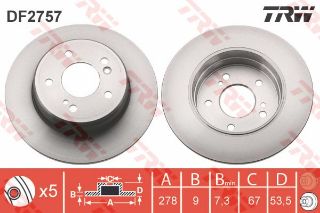 FREN DİSKİ ARKA MERCEDES W210 W124 W202 93>00 W203 03>07 CL203 C208 C209 S210 R170 R171 resmi
