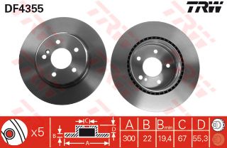 FREN DİSKİ ARKA MERCEDES BENZ C-CLASS 1997 - 2 resmi