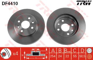 ÖN  FREN DİSKI AYNASI 253 MM KİA RİO 02 05 resmi