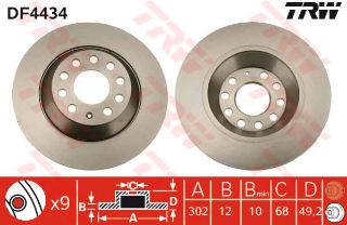 FREN DİSKİ ARKA BM A6 05-11 resmi