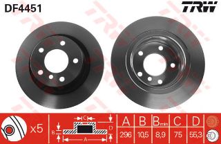FREN DİSKİ ARKA N43-N45-N46-M47N2 E81-E87-E90-E92 05-11 resmi