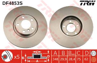 ÖN FREN AYNASI BMW X5 E70 3.0D 07-08 -X5 E70 08 X6 E71-E72 08 resmi