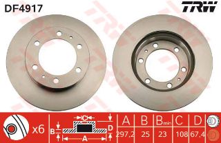 ÖN FREN AYNASI HAVA KANALLI HİLUX III PİCK-UP 2.5 D 4X4 05 2.5 D-4D 4X4-3.0 D-4D 4X4 07 resmi