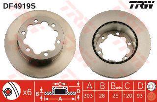 FREN DİSKİ ARKA CRAFTER 06> / SPRINTER 06> W906 ÇİFT TEKER HAVALI resmi