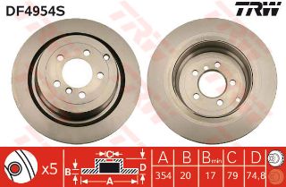 FREN DİSKİ ARKA RANGE ROVER 05>12 HAVALI resmi