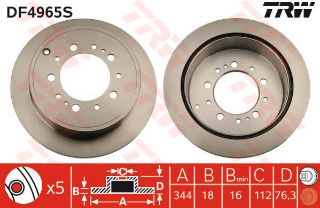 FREN DİSKİ ARKA LEXUS: LX J2 TOYOTA: LAND CRUISER 200 J2 resmi