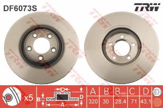 ÖN FREN AYNASI JAGUAR STYPE 2.5 V6-3.0 V6-4.2 V8-2.7 D 99-07 XJ 3.0-3.5-4.2-2.7 D 03-09 320 MM resmi