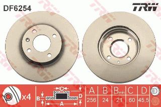 FREN DİSKİ ÖN AVEO T300 11> AVEO T300 HAVALI 256MM resmi