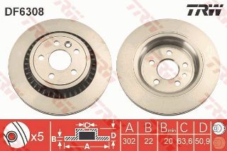 FREN DİSKİ ARKA XC60 08> resmi