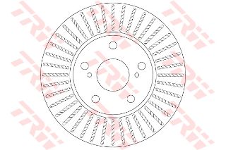 ÖN FREN AYNASI AURIS-COROLLA 1.4D 12 5B 277MM resmi