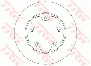 FREN DİSKİ ARKA TRANSİT V363 14> TEK TEKER 5 BİJON DÜZ 308MM resmi
